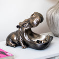 Goldene Harry Hippo Aufbewahrungsschale