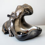 Goldene Harry Hippo Aufbewahrungsschale