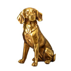 Golden Sitting Beagle Dog Ornament