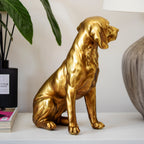 Golden Sitting Beagle Dog Ornament
