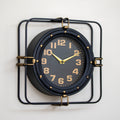 Black Industrial Wall Clock