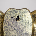Antique Gold Elephant Head Wall Sculpture