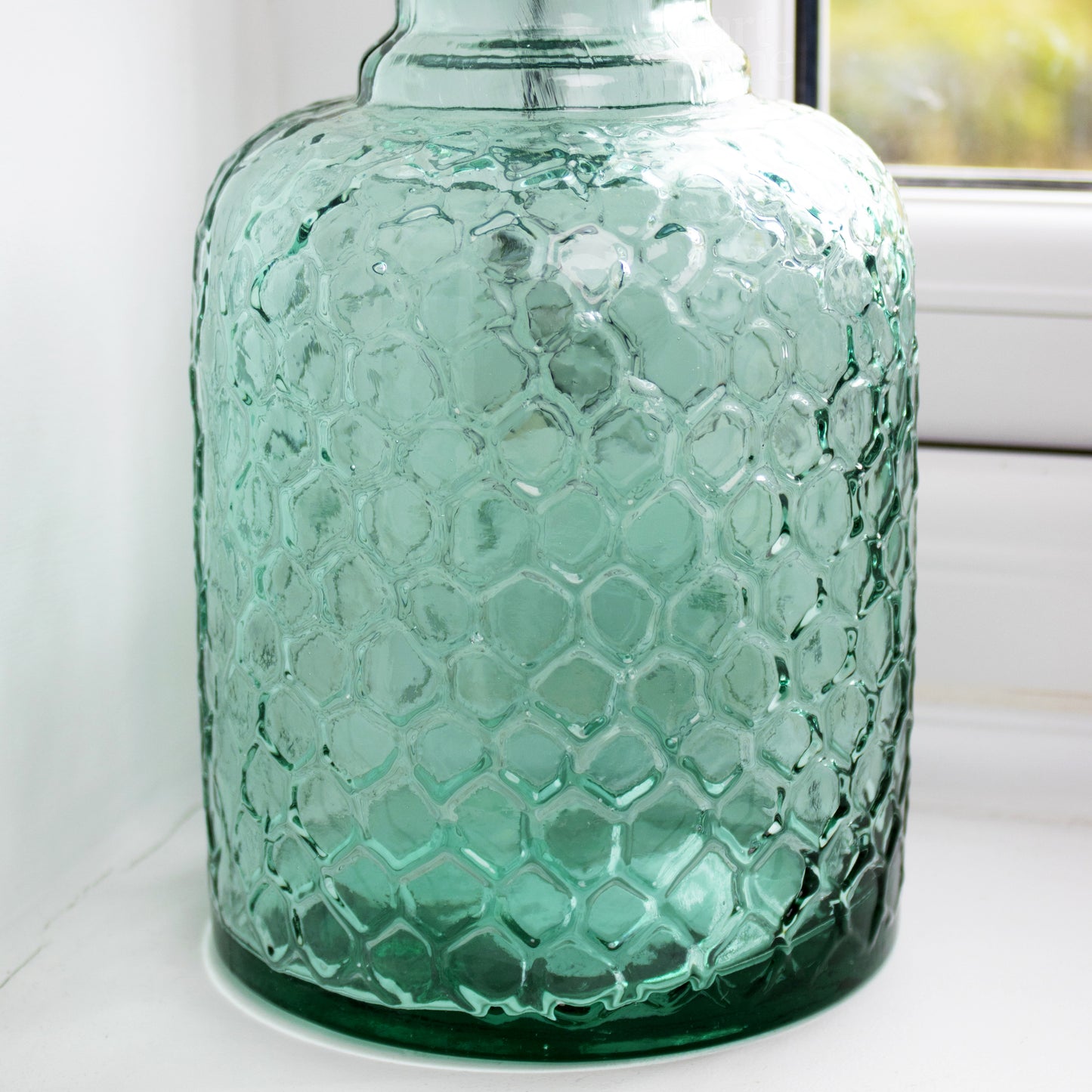 Recycled Glass Honeycomb Bottle Vase