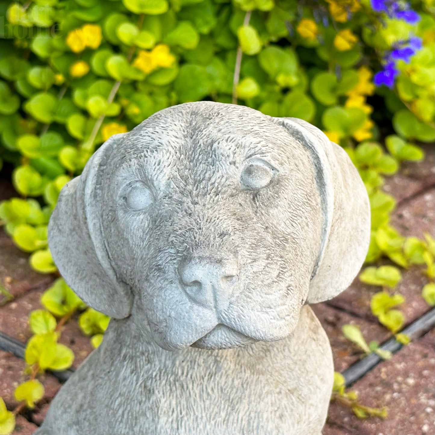 Stone Labrador Dog Sculpture