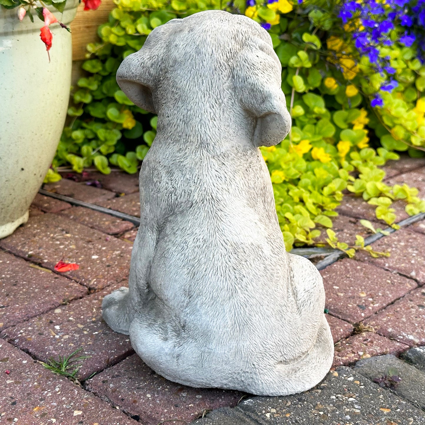 Stone Labrador Dog Sculpture