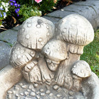 Stone Mushroom Bird Bath
