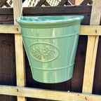 Glossy Green Wall Planter