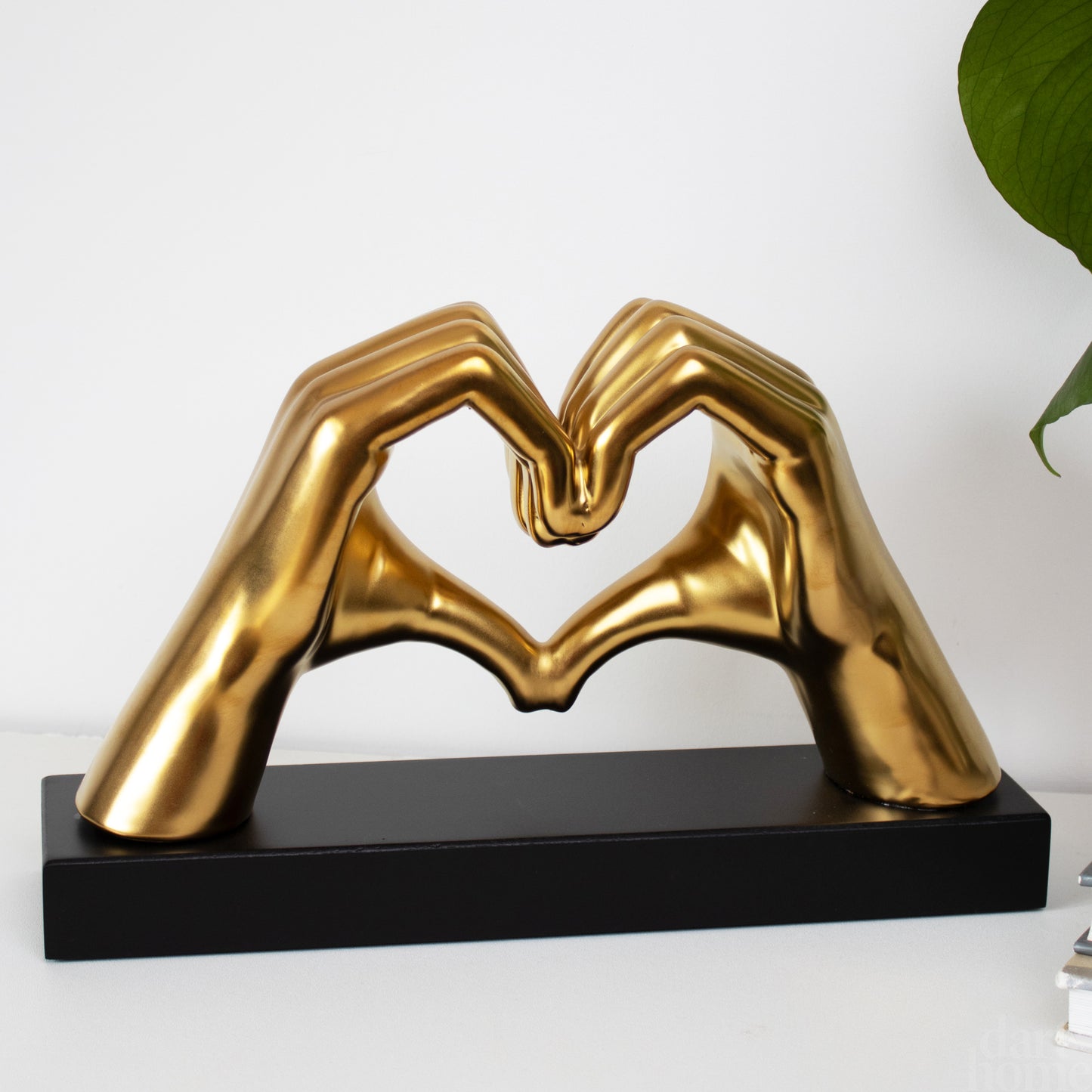 Gold Abstract Loving Hands Sculpture