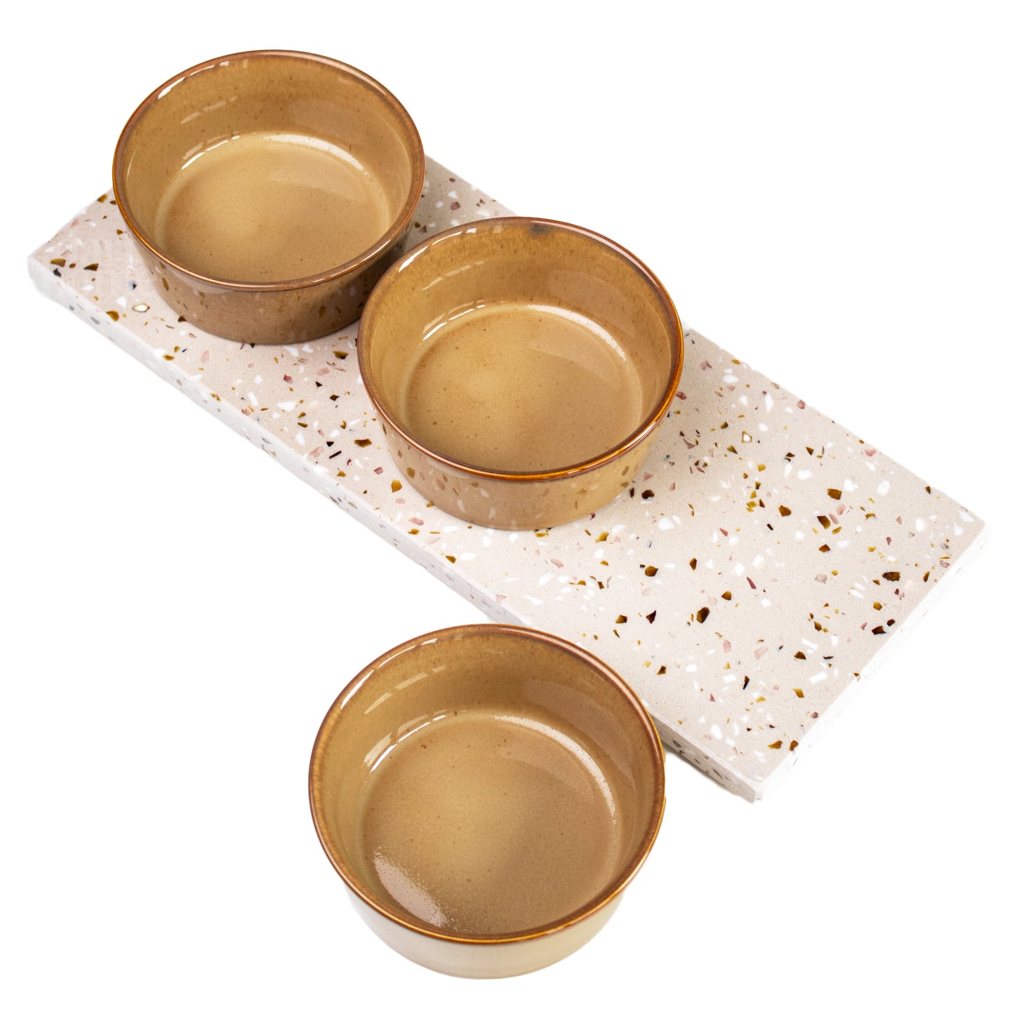 4 Piece Terrazzo Snack Bowls Set