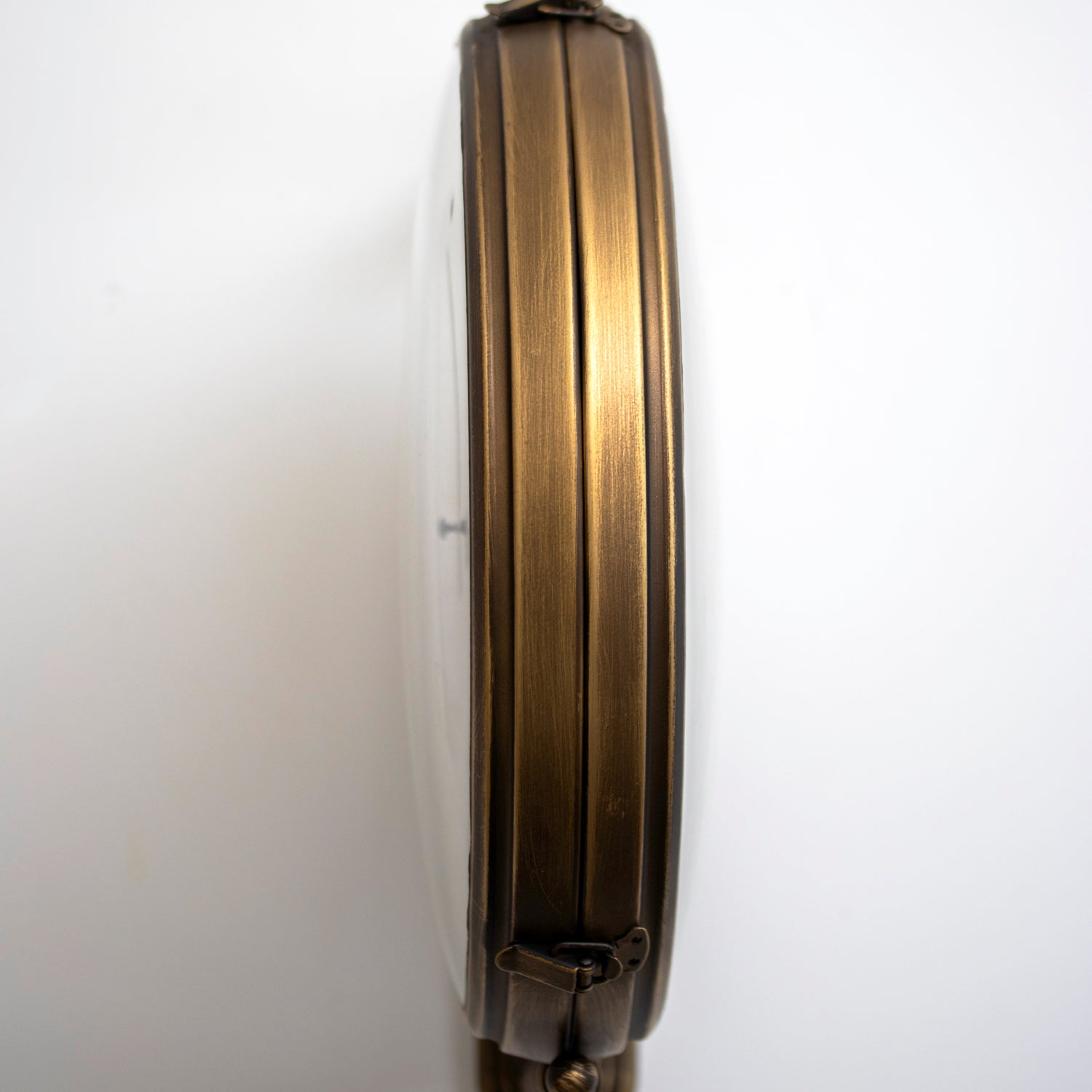 Antique Brass Kensington Station Double Sided Clock
