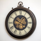 Moving Gears Pocket Watch Wall Clock
