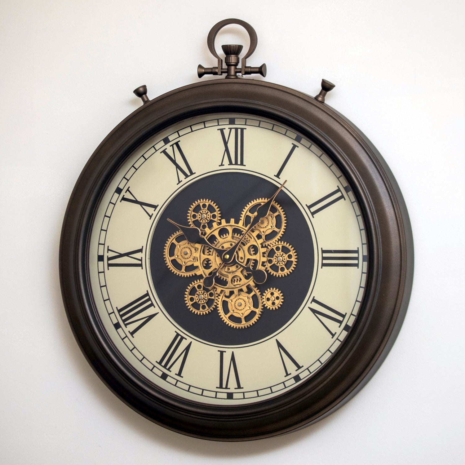 Moving Gears Pocket Watch Wall Clock