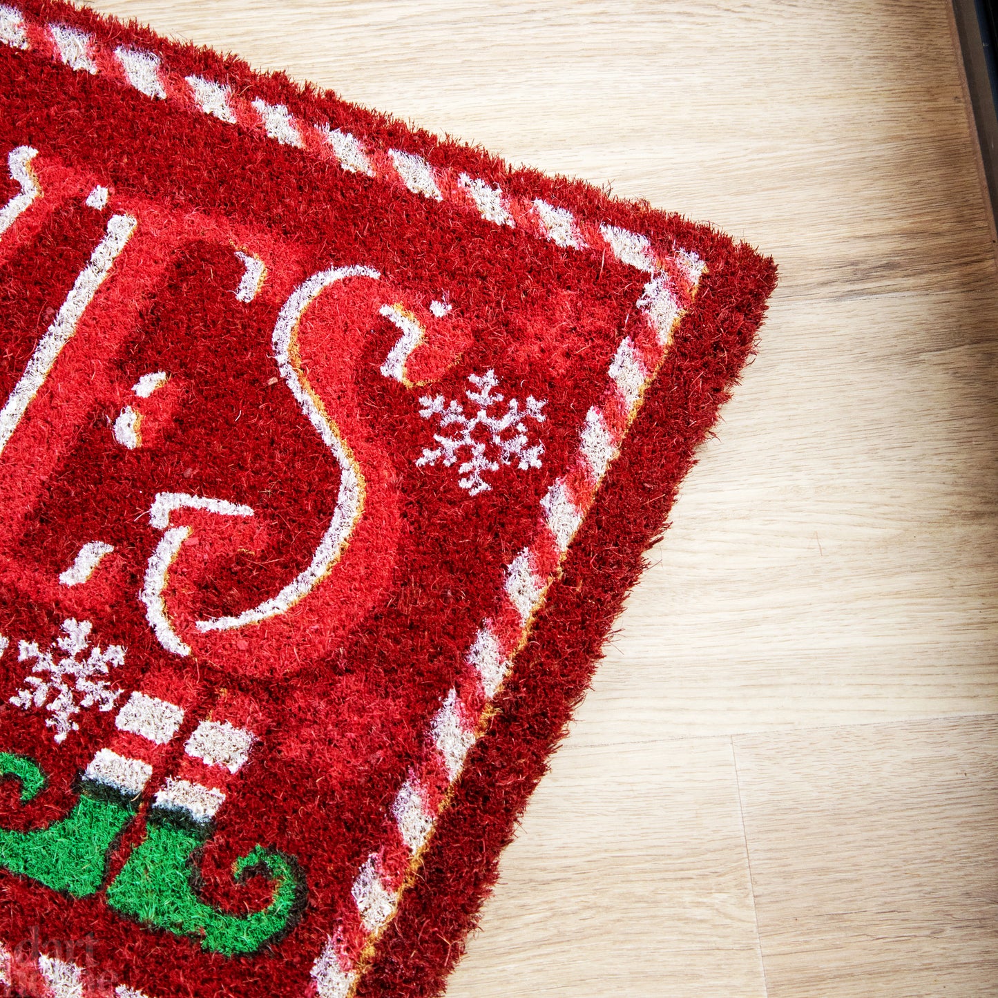 Red Elves Welcome Coir Doormat