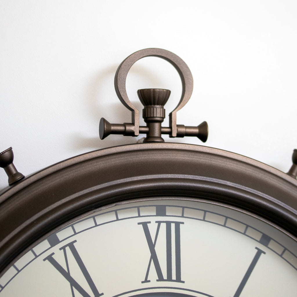 Moving Gears Pocket Watch Wall Clock