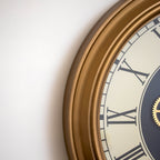 Antique Brass Moving Gears Pocket Watch Wall Clock