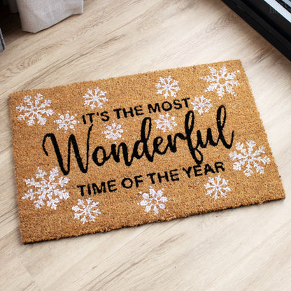 Its The Most Wonderful Time Of The Year Coir Doormat