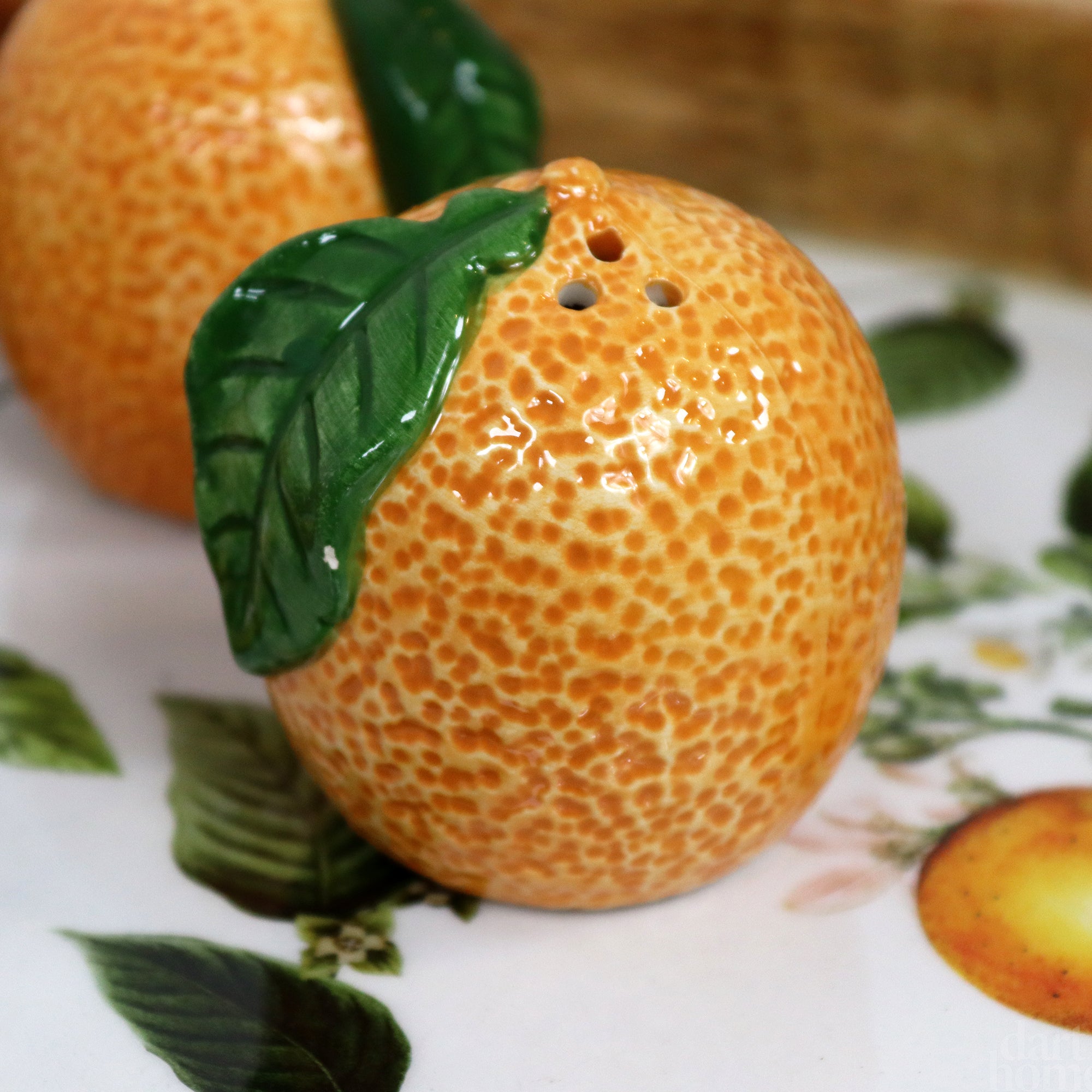 Orange Salt And Pepper Shakers