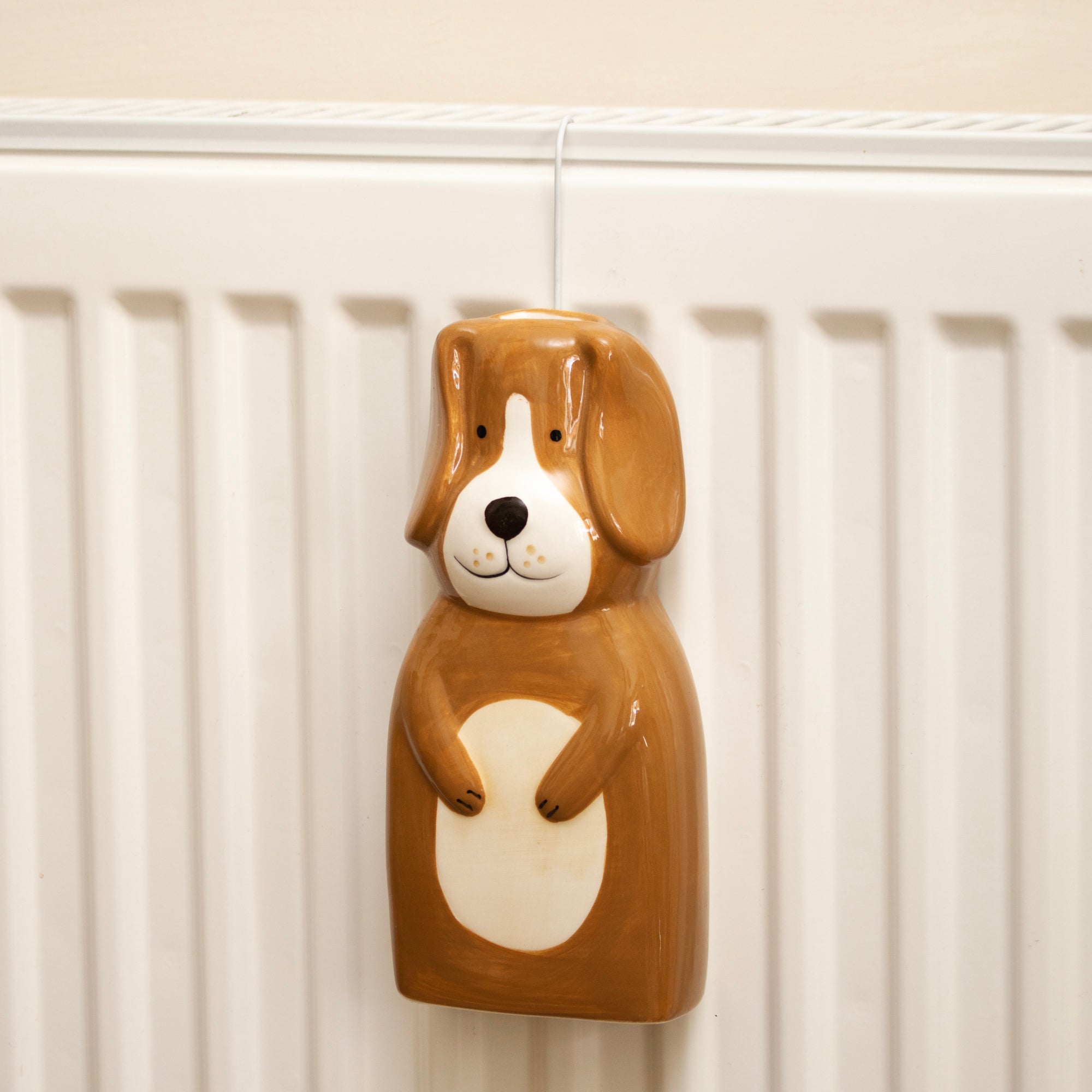 Set Of 2 Ceramic Cat And Dog Radiator Humidifiers