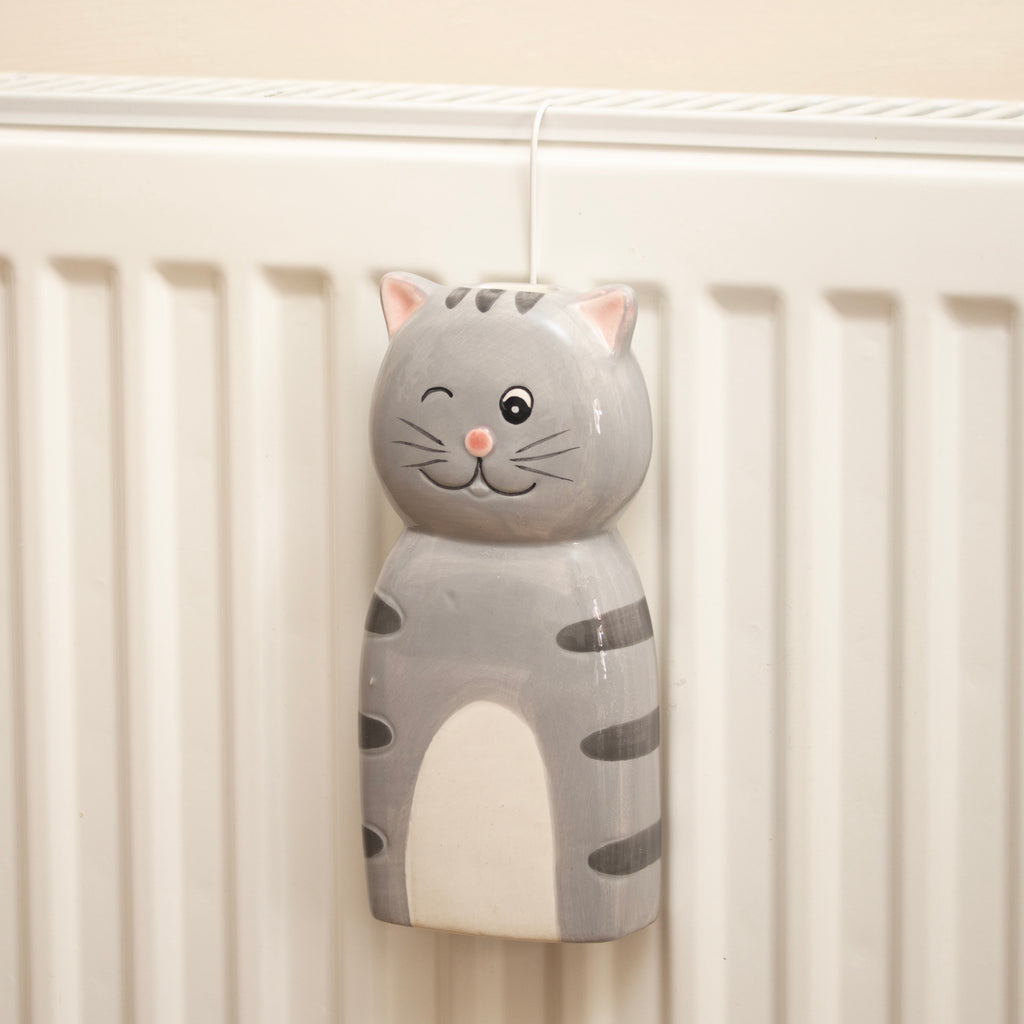 Set Of 2 Ceramic Cat And Dog Radiator Humidifiers