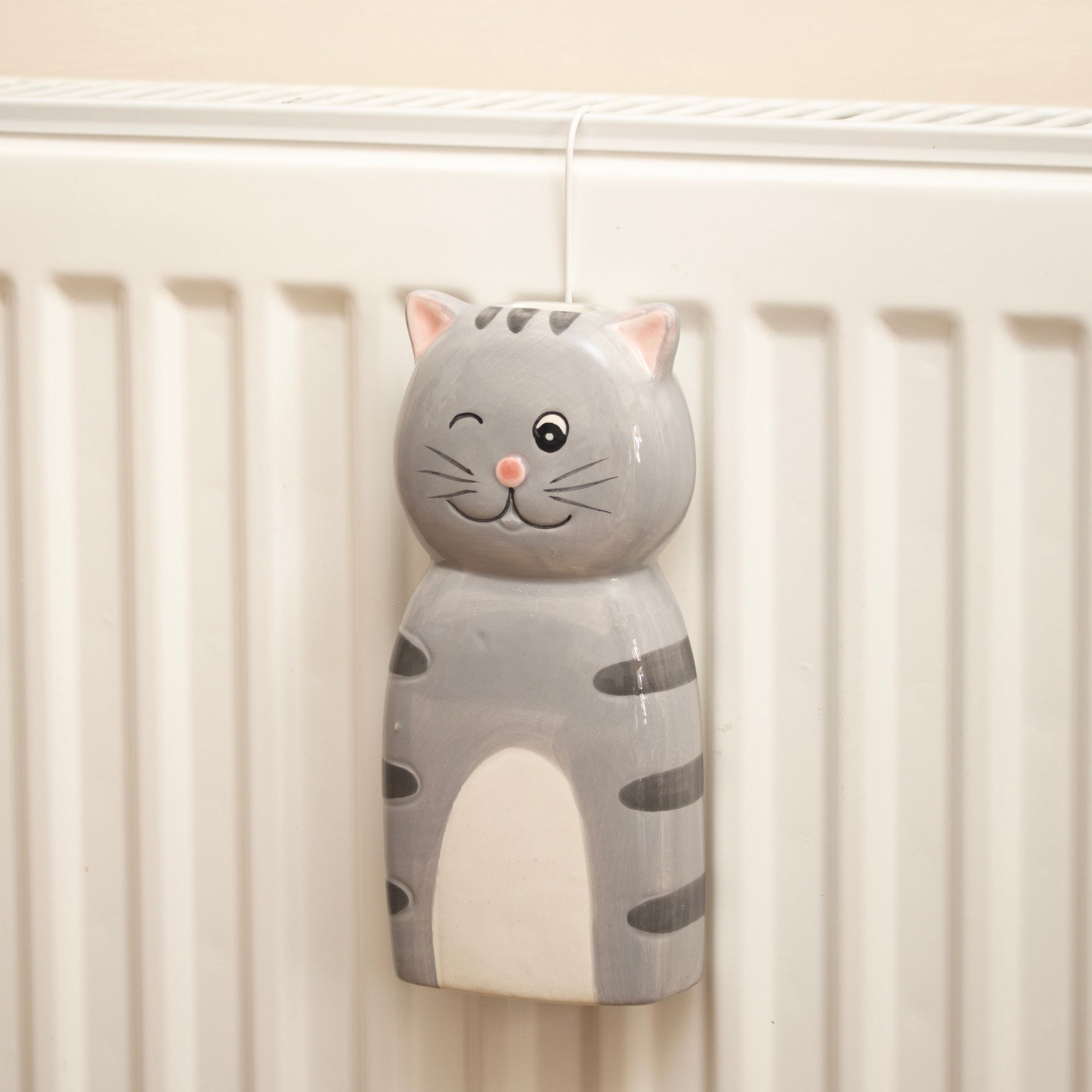 Set Of 2 Ceramic Cat And Dog Radiator Humidifiers