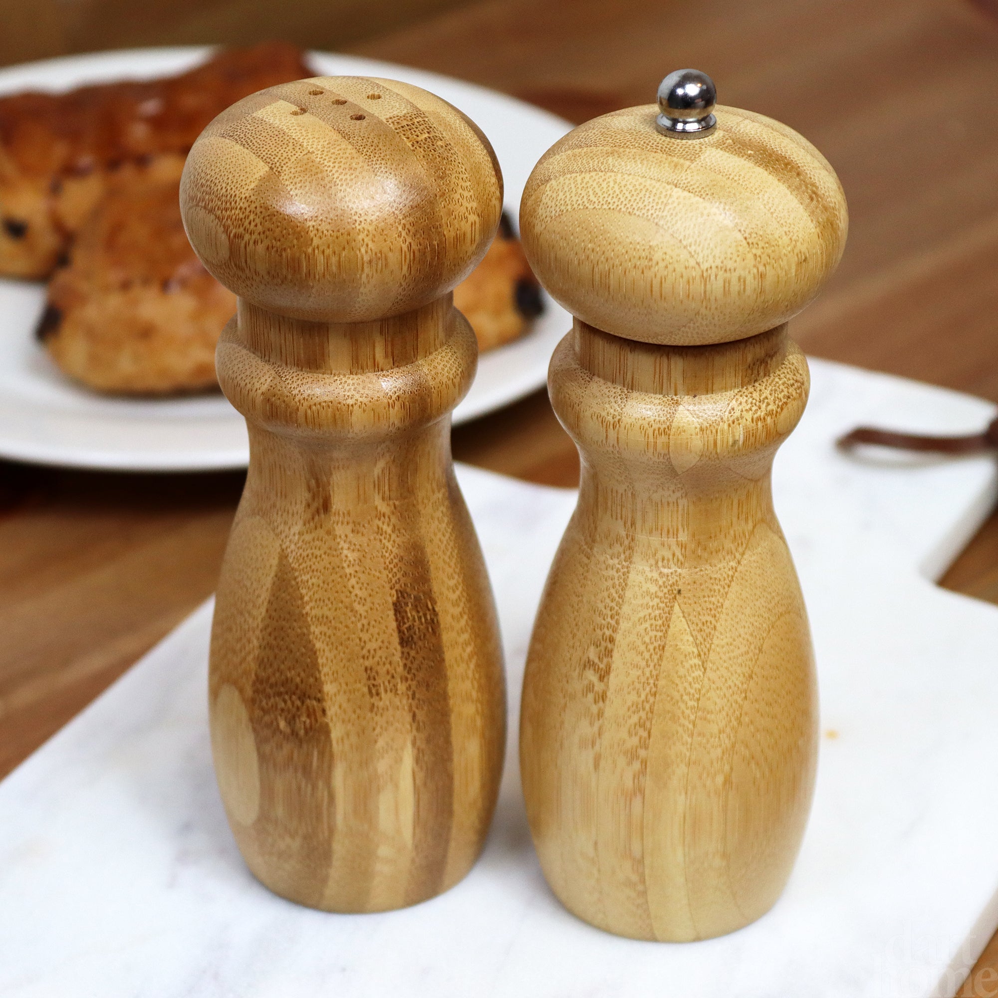 Tall Wooden Salt And Pepper Mills