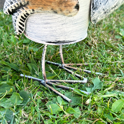 Metal Swan Garden Planter