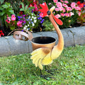 Metal Chicken Garden Planter