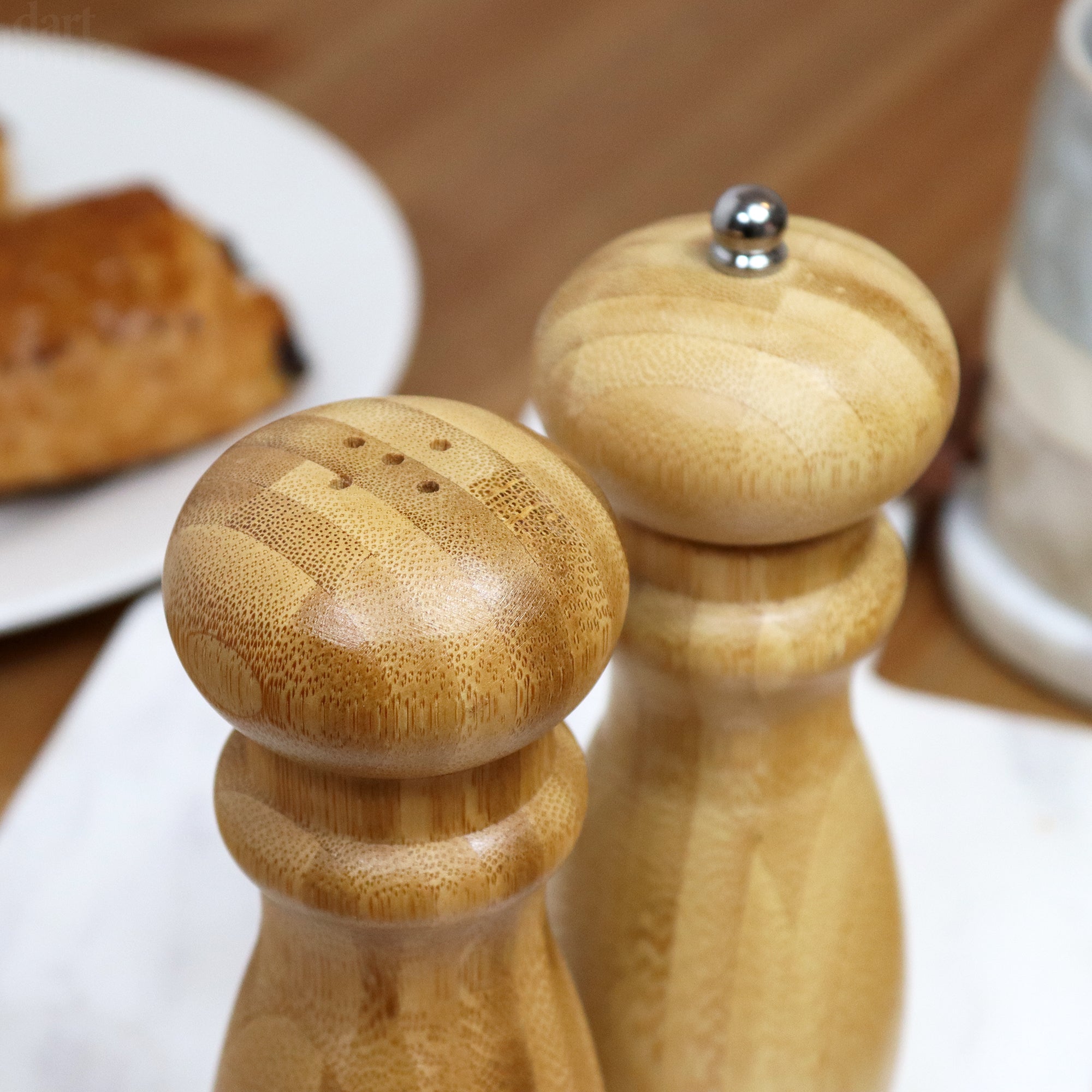 Tall Wooden Salt And Pepper Mills
