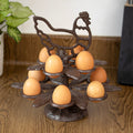Cast Iron Chicken 10 Egg Holder