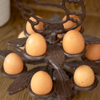 Cast Iron Chicken 10 Egg Holder