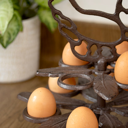 Cast Iron Chicken 10 Egg Holder