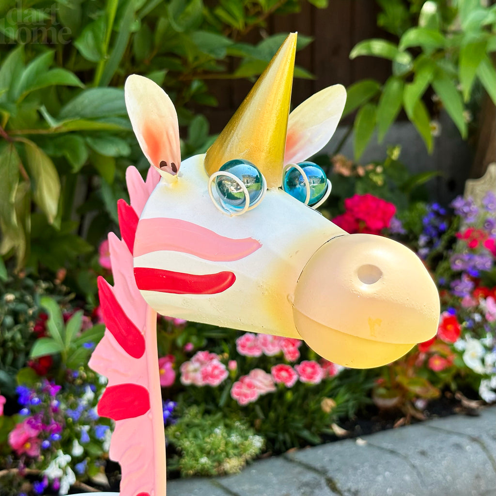 Metal Unicorn Planter Ornament