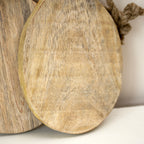 Set Of 2 Rustic Mango Wood Cheese & Herb Boards