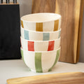 Set Of 4 Colour Stripe Bowls