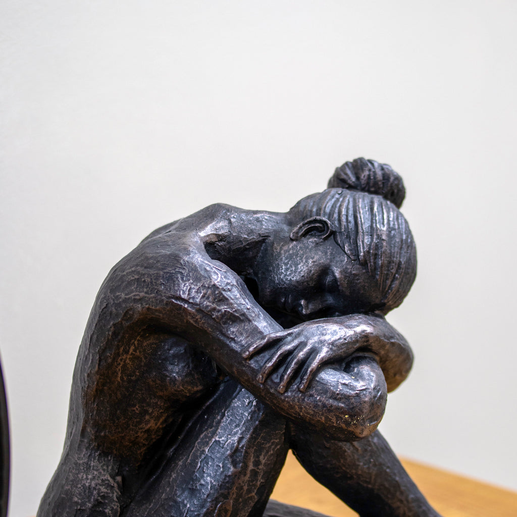 Bronze Resting Lady Sculpture