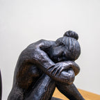 Bronze Resting Lady Sculpture