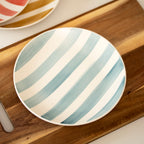 Set Of 4 Colour Stripe Plates