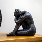 Bronze Resting Lady Sculpture