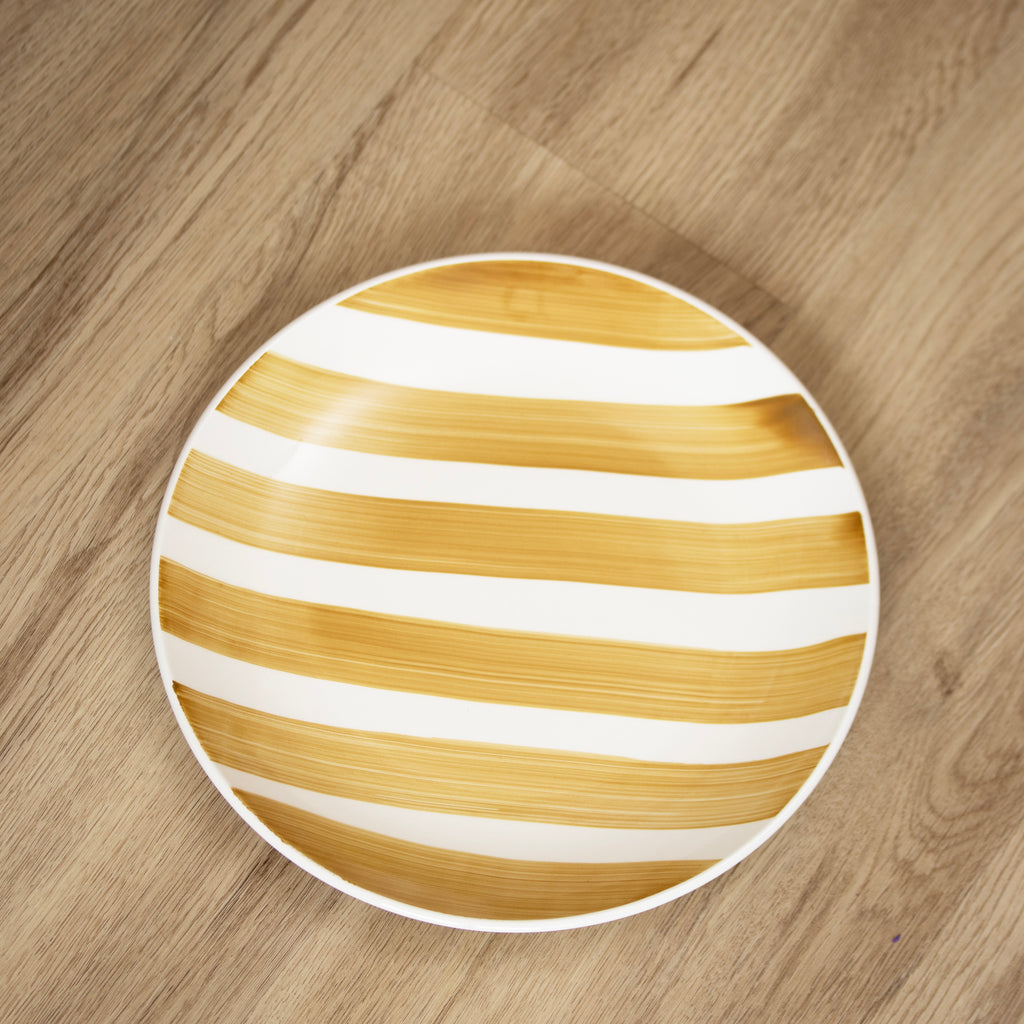 Set Of 4 Colour Stripe Plates