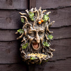 Green Man Tree Spirit Wall Bird Feeder Plaque