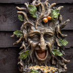 Green Man Tree Spirit Wall Bird Feeder Plaque