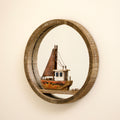 Rustic Boat Wall Mirror