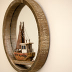 Rustic Boat Wall Mirror