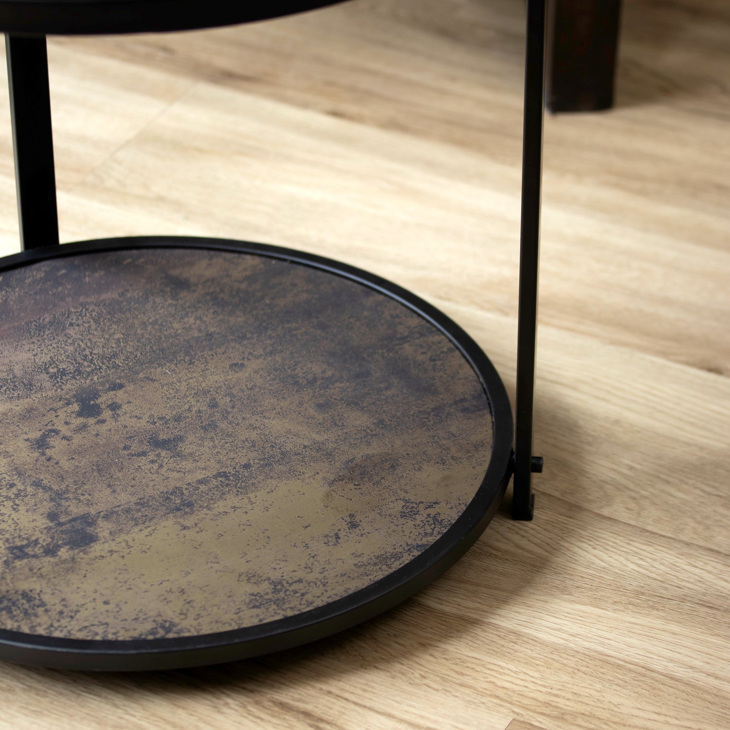 Moving Gears Clock Side Table