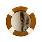 Wood Lifering Wall Mirror