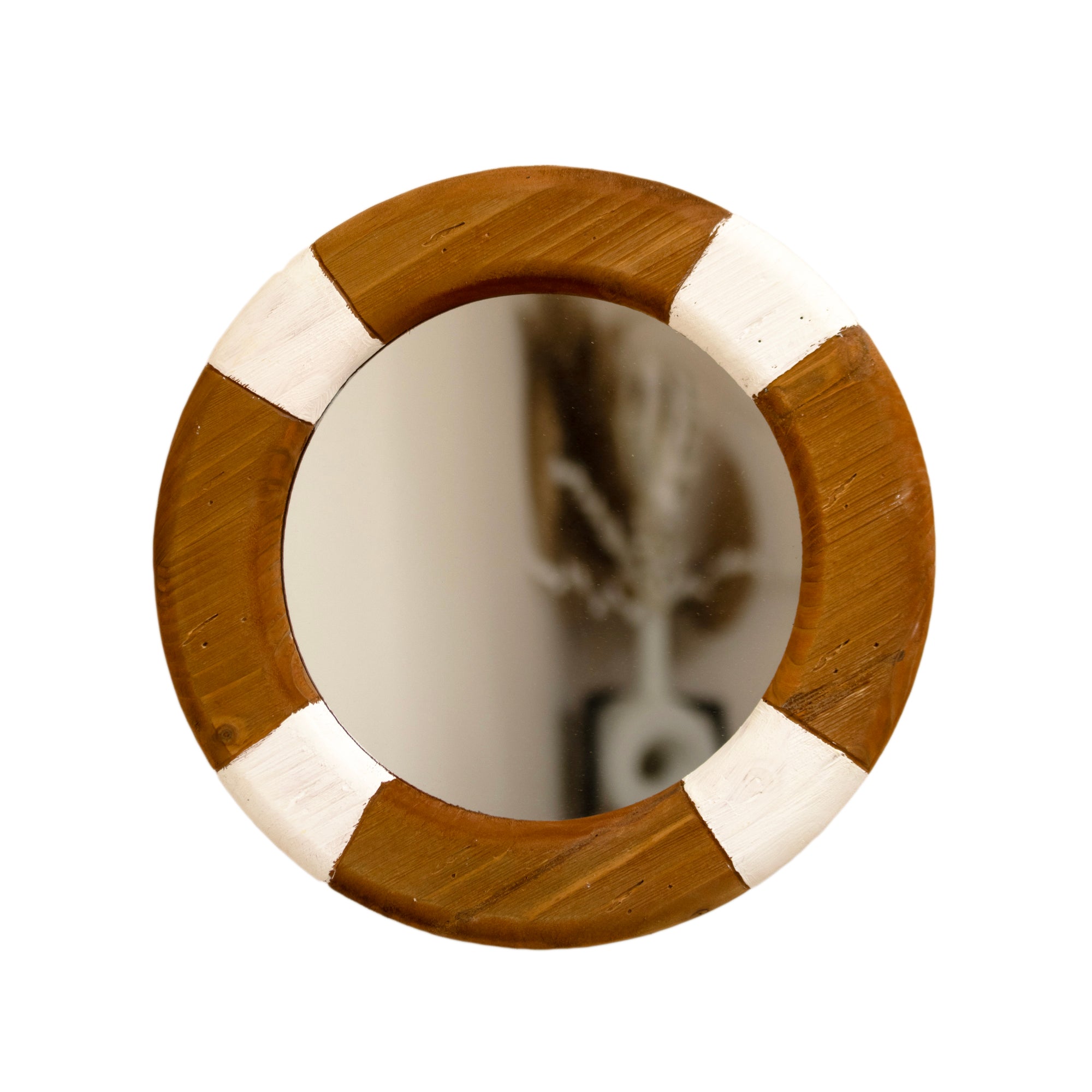 Wood Lifering Wall Mirror