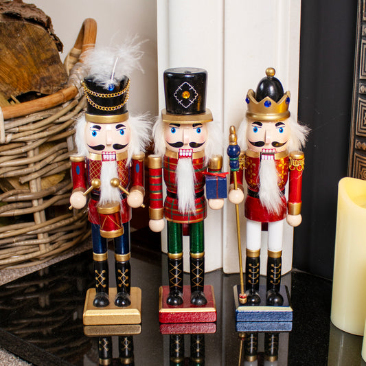 Set Of 3 Nutcracker Soldier Ornaments