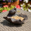 Bird On Leaf Garden Bird Feeder