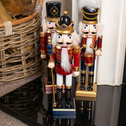 Set Of 3 Nutcracker Soldier Ornaments