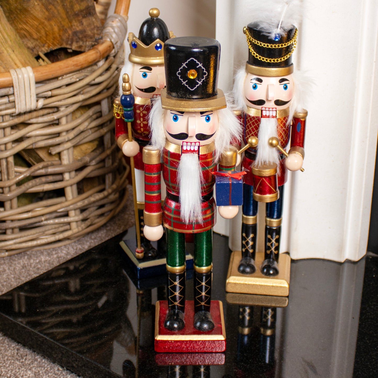 Set Of 3 Nutcracker Soldier Ornaments